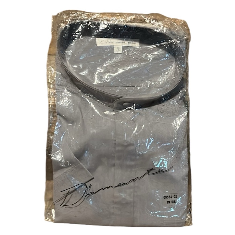 ➕💛10 for $10 or💰BOGO FREE Diamante Short Sleeved Dress Shirt